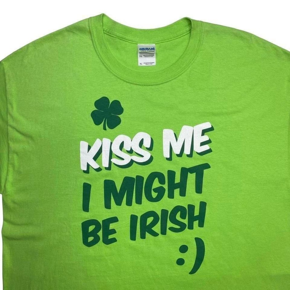 Vintage 2000s‎ St Patrick's Patty's Day x Irish green kiss me shirt